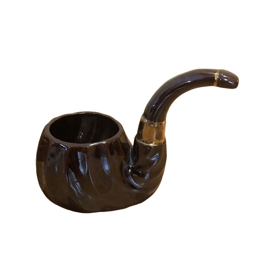 Napco Ceramic Pipe Planter Home Decor Japan H3669 Retro Vintage 8" Long